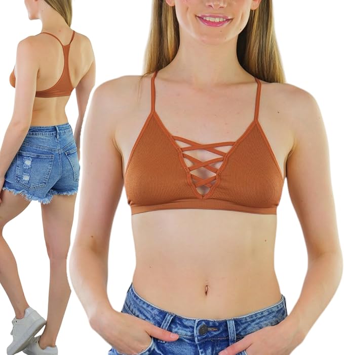 Deep V Cage Strappy - Copper