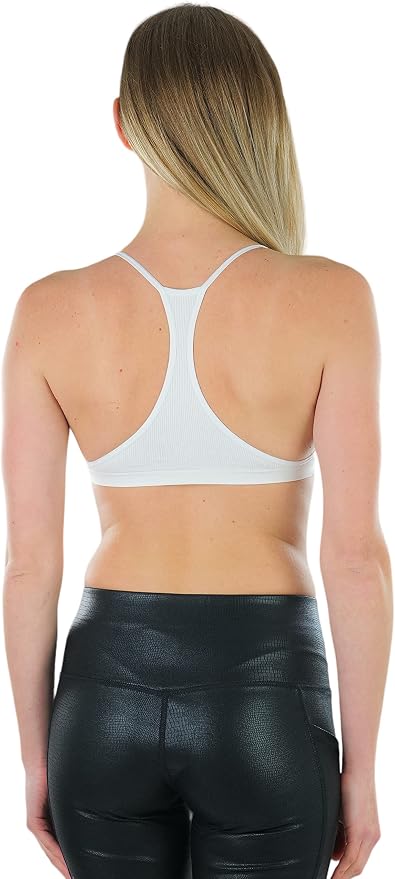 Deep V Cage Strappy - White