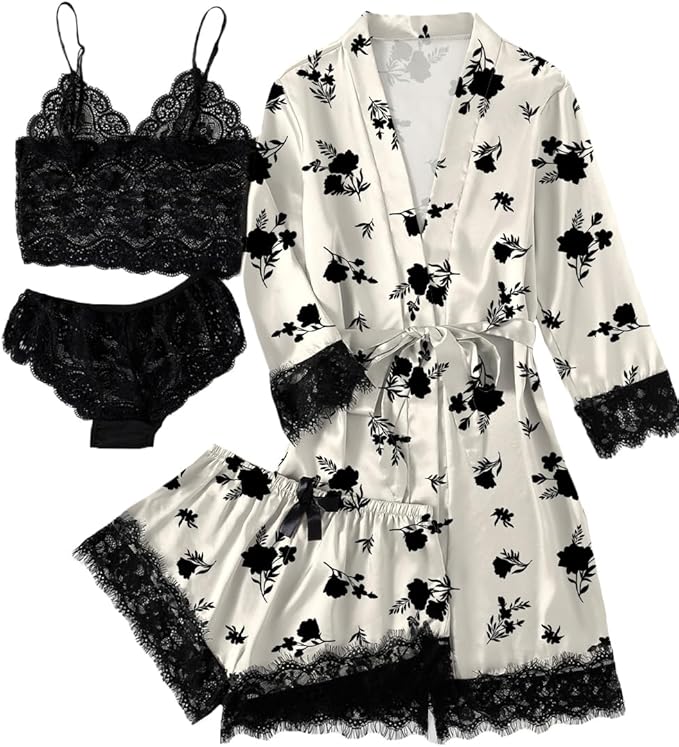 White Floral Print