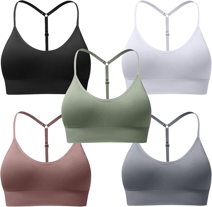 Black White Grey Green Brown 5 Pack