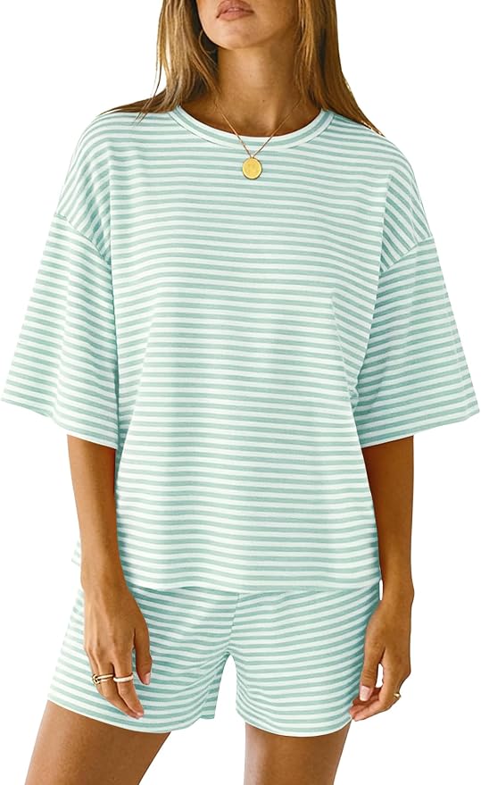 White Green Striped