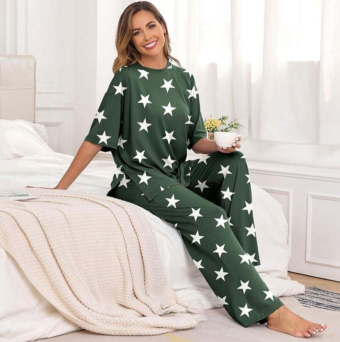 Fp-dark Green Wh Star