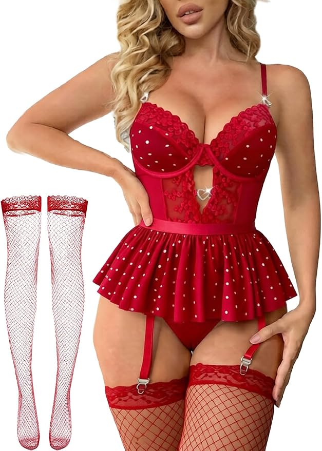Wine Red Dots