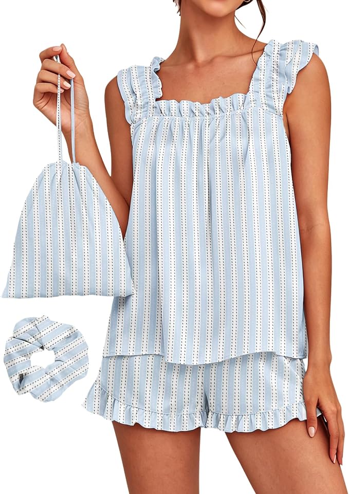 Striped Blue