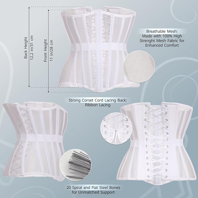 White 2 - Measure Your Body & Use the Size Chart!