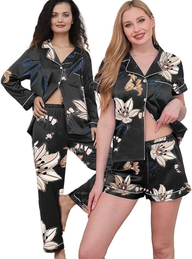 Floral A04-black