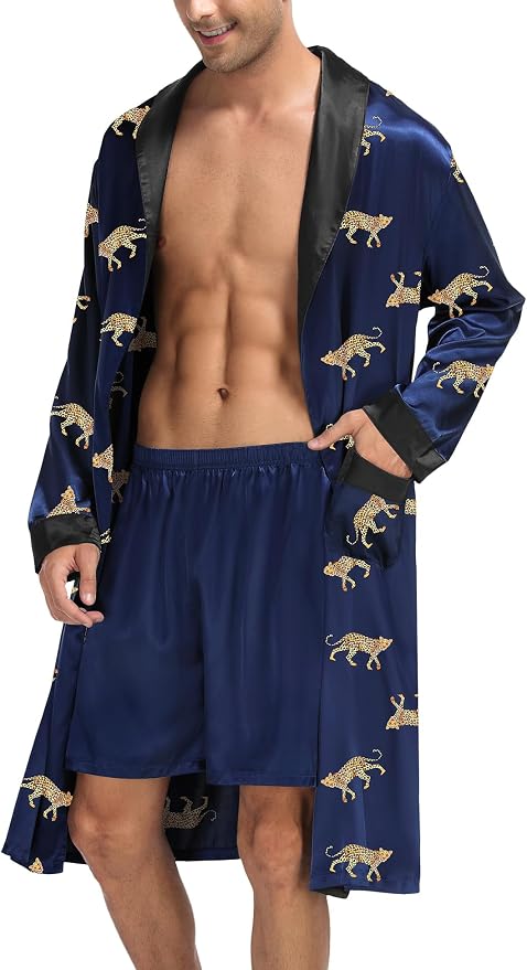 Navy Blue Leopard