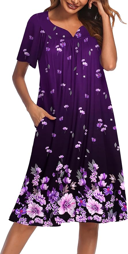 Purple Black Floral
