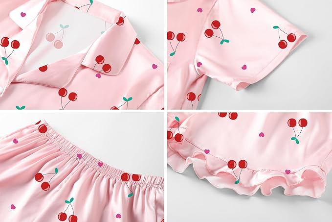 Bright Pink Cherry Heart