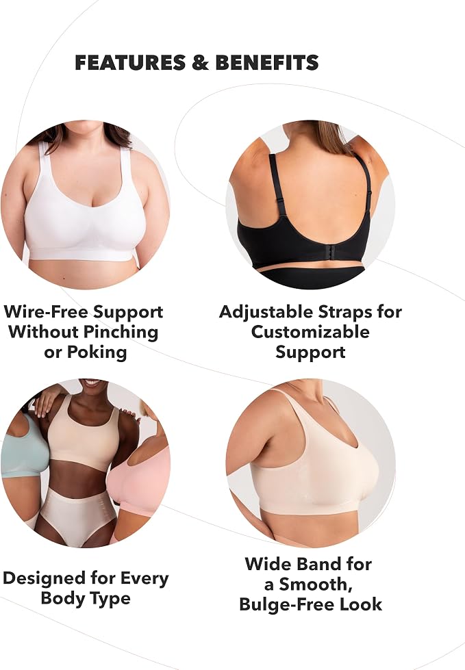 Black/Nude 2 Pack, Adjustable Straps