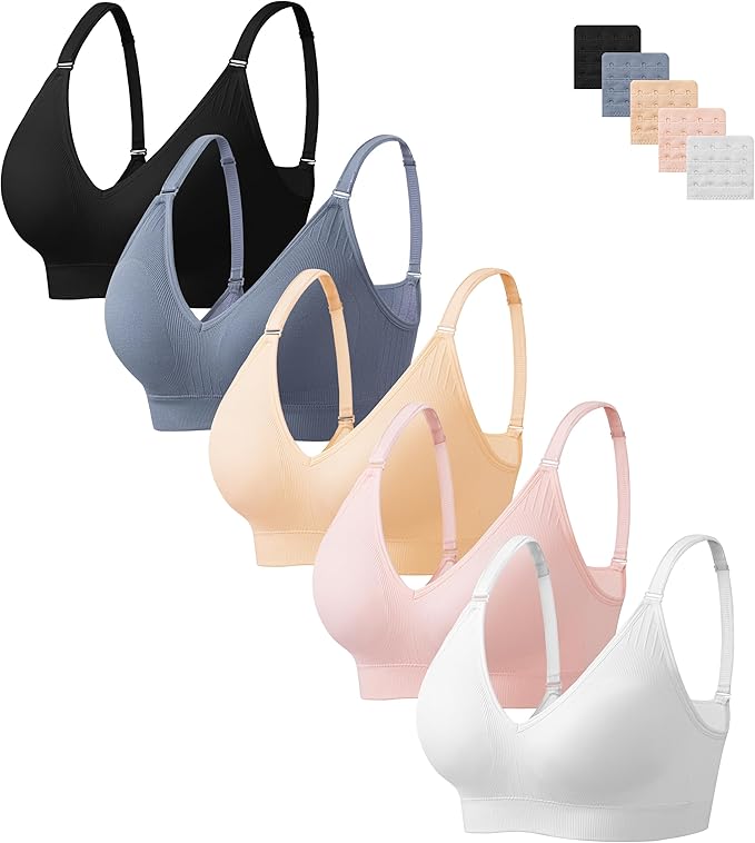 5pack(pink/White/Nude/Blue/Black)