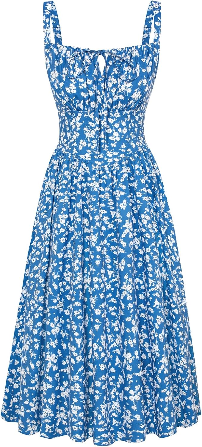 Blue White Floral