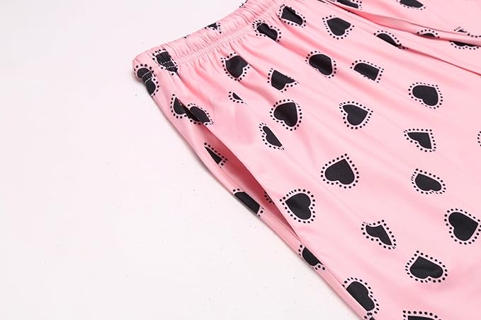 Black and Pink Hearts