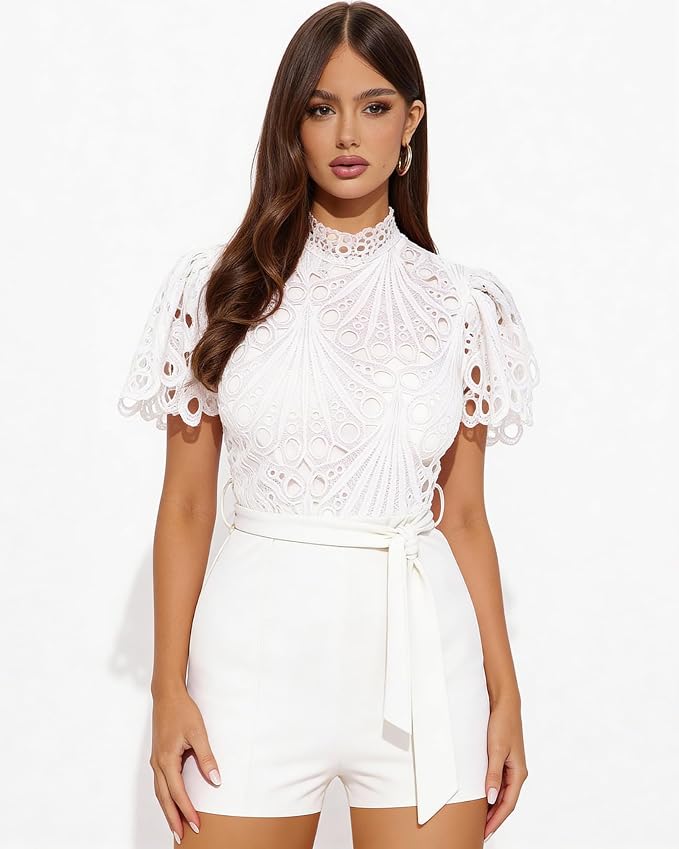 C Short Sleeve White