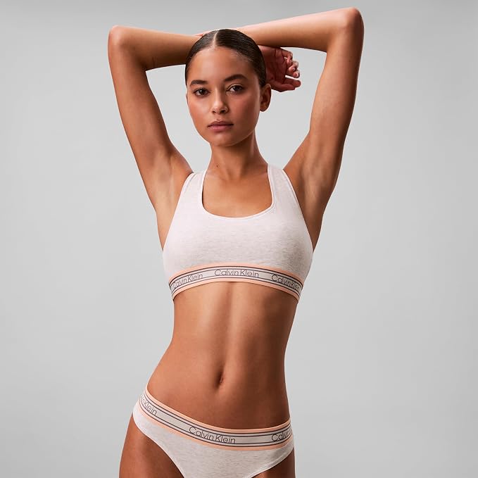 Snow Heather Retro Stripe