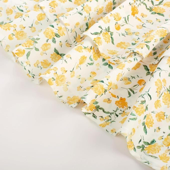 White Yellow Floral