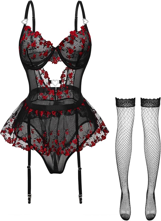 Rose Black Red