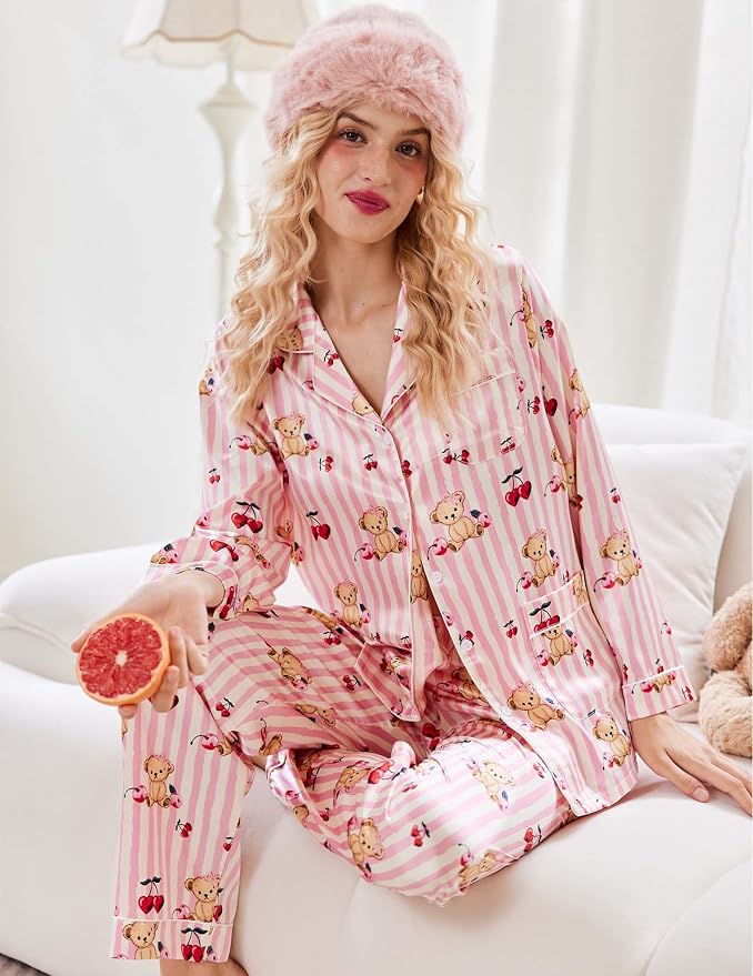 Teddy Cherry Striped