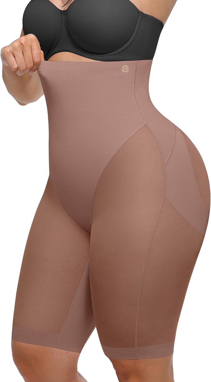 A5-mauve Brown-above-knee Shorts