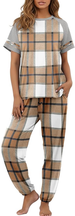 Fp-brown White Plaid