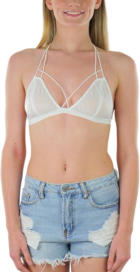 T-strap Lace - White