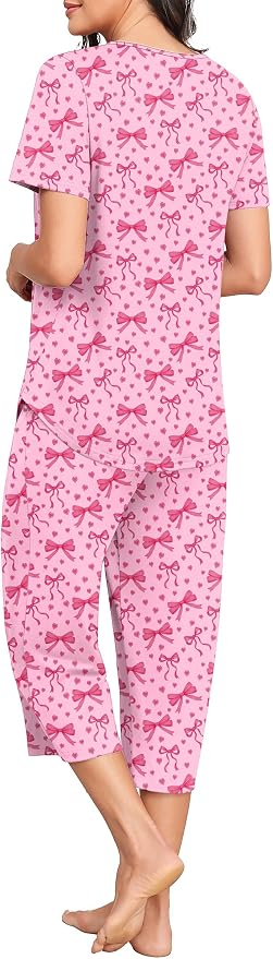 Pink Heart Bow
