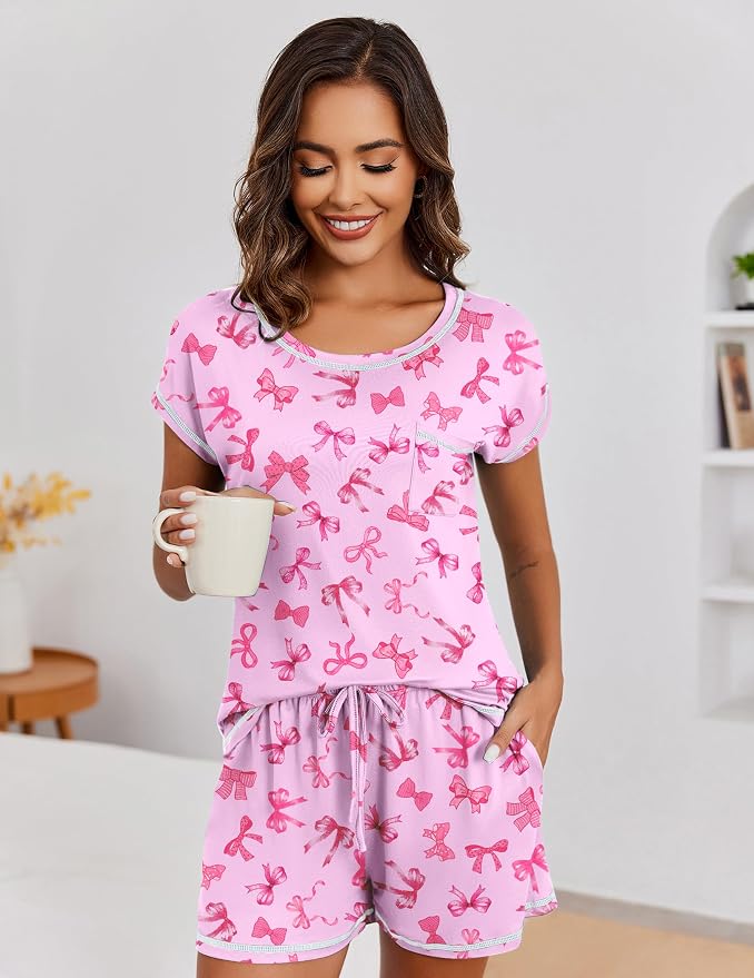 Pink Bow Print