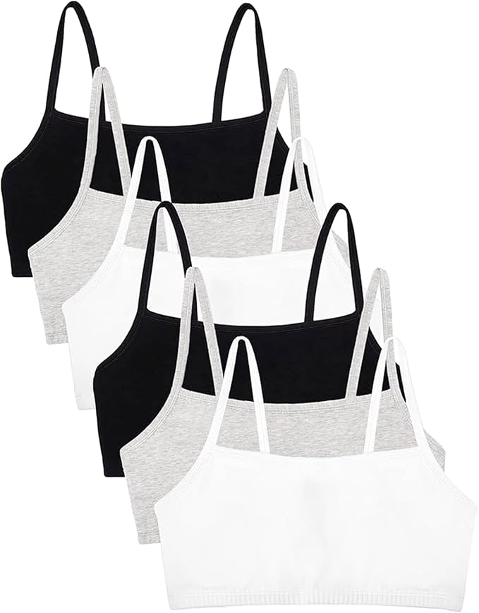 White/Heather Gray/Black/White/Heather Gray/Black 6-pack