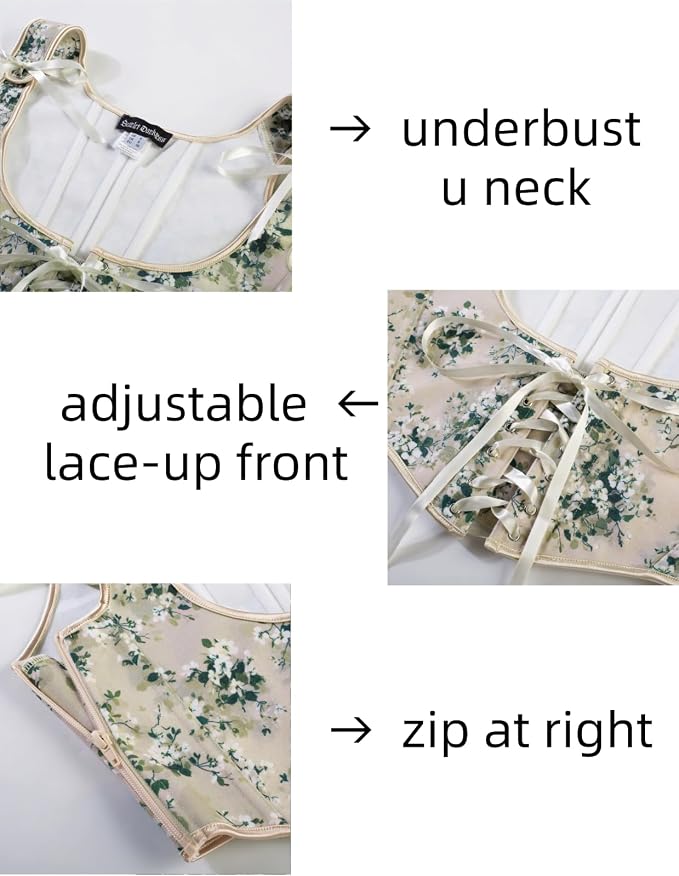 Ivory Green Floral