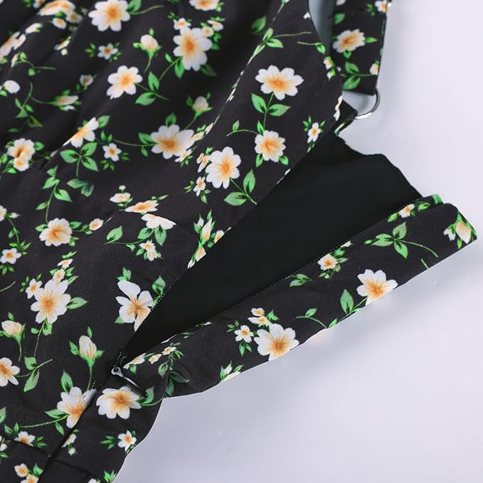 Black Yellow Floral