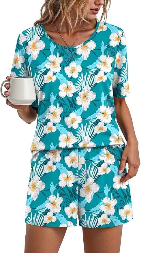 Crew Neck-blue Freesias