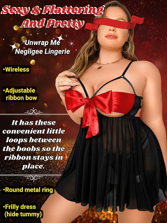 Black/Red Bow