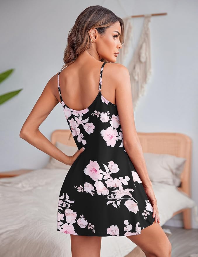 Black Pink Floral