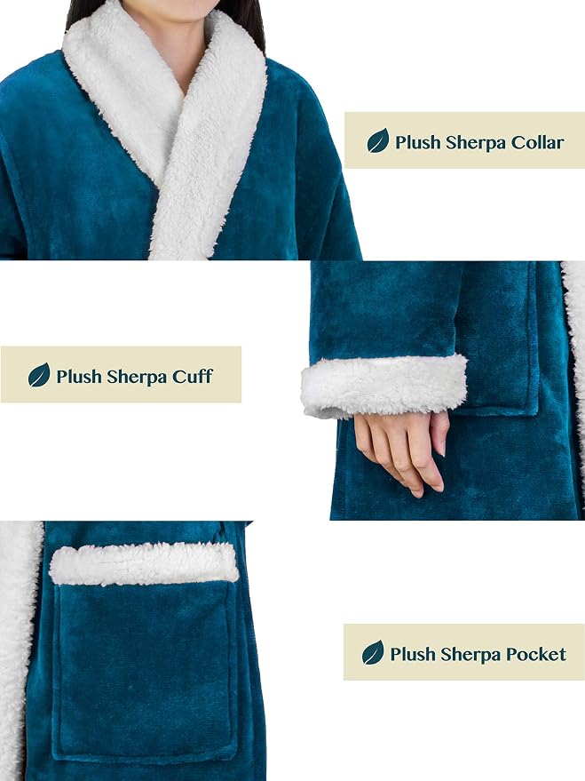 Sea Blue With Sherpa