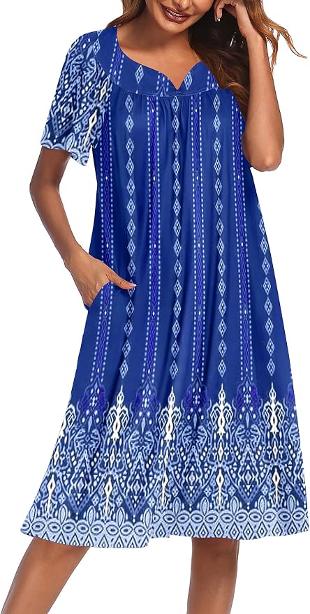 Blue Ethnic Flower