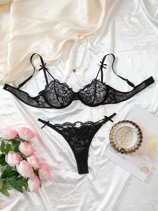 Bow Lace Black