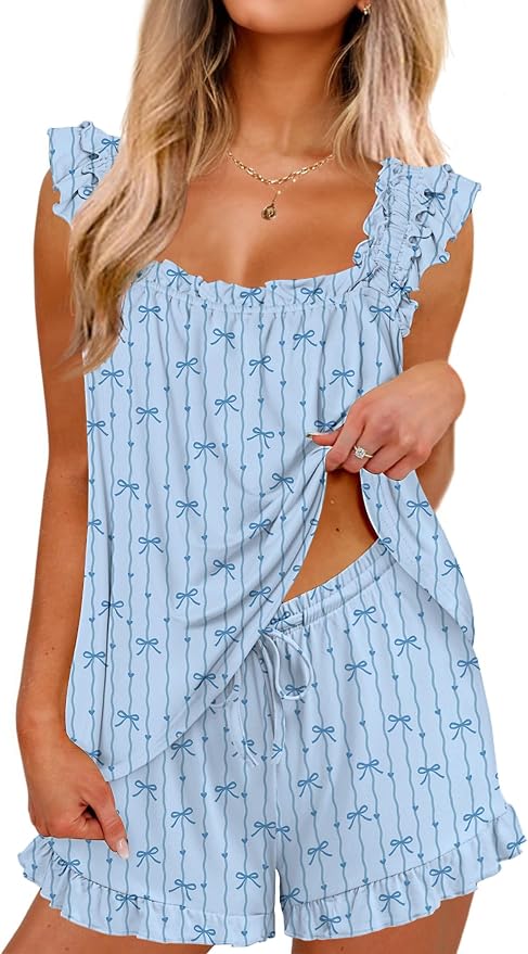 Blue Bow Stripes