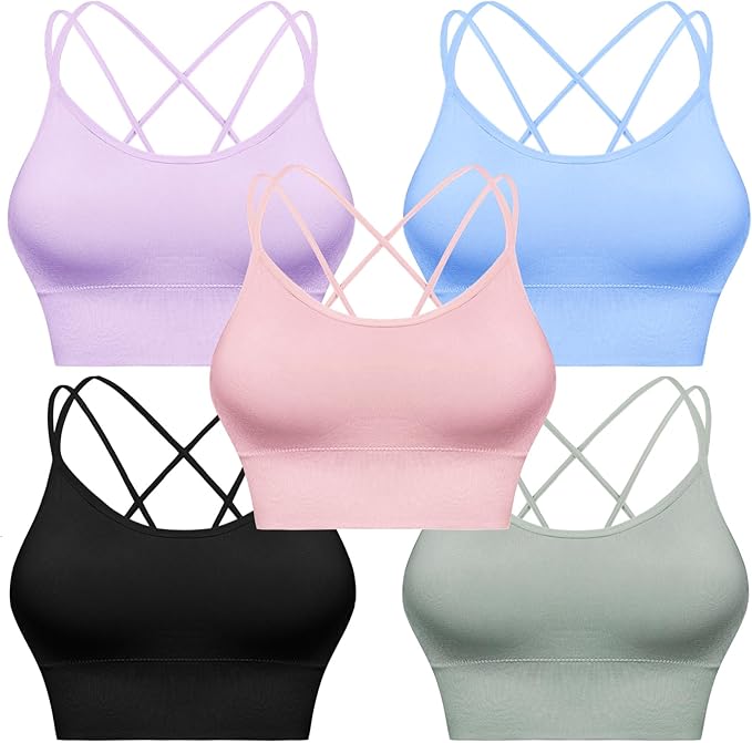 5 Pack-black+pink+green+lavender+light Blue