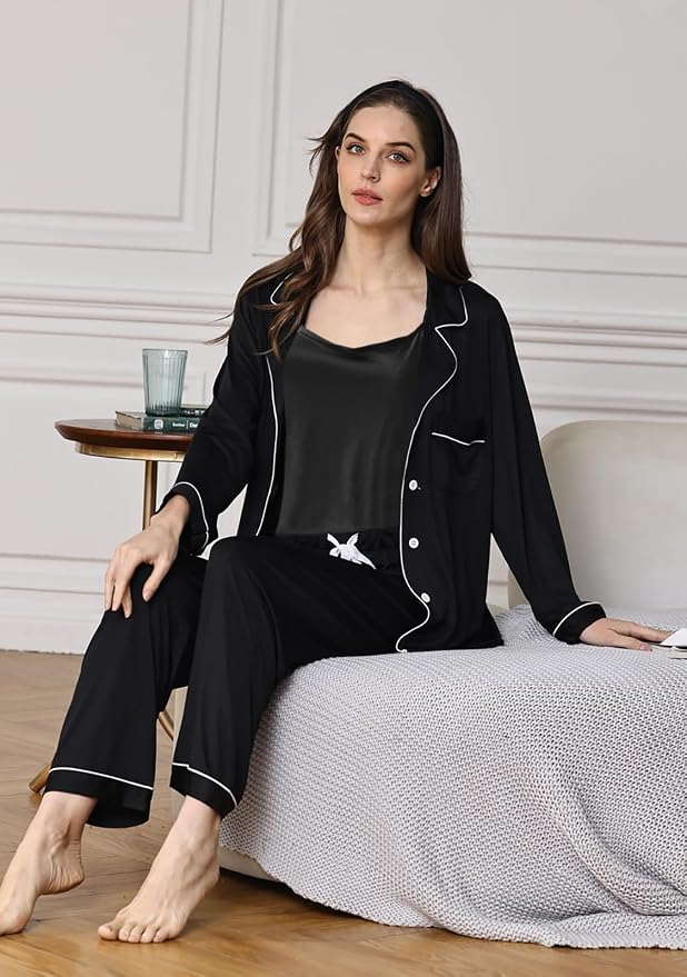 Black With White Color Piping