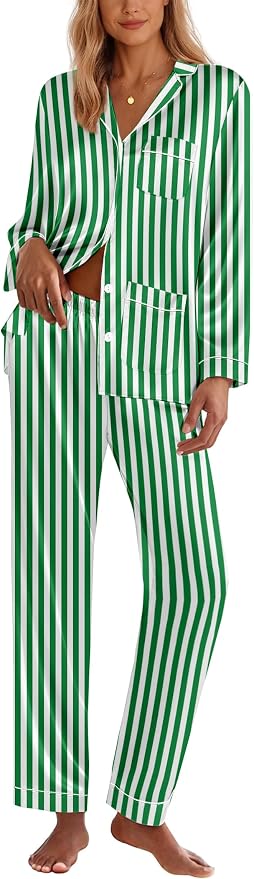 Green White Stripe