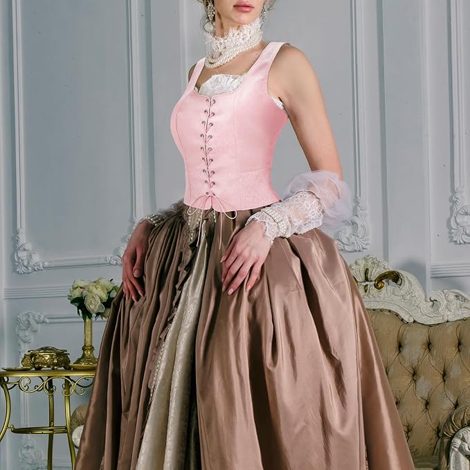Jacquard Pink Corset