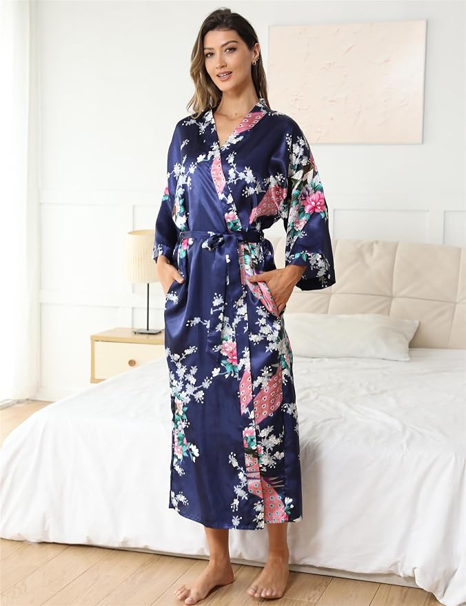 Peacock Floral Navy