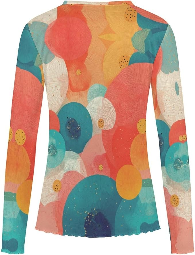 Orange Green Print