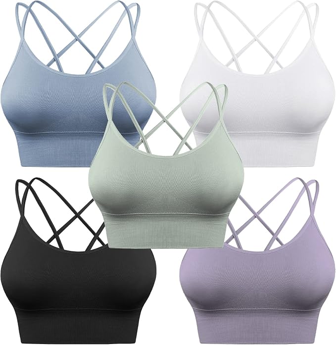 5 Pack-black+white+blue+green+purple