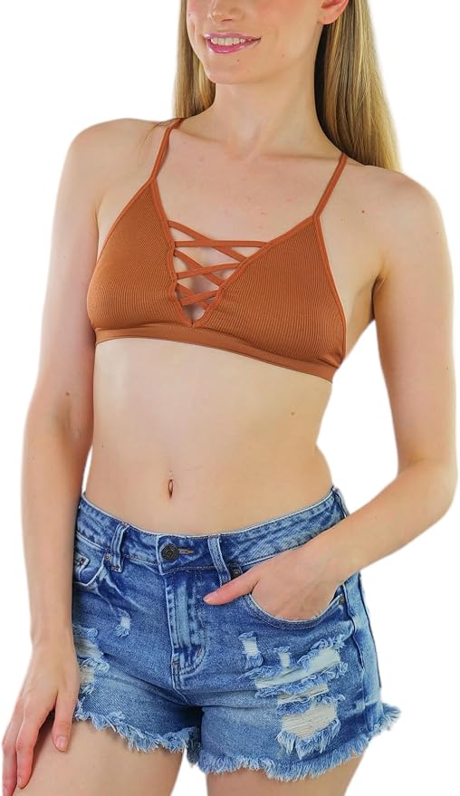 Deep V Cage Strappy - Copper