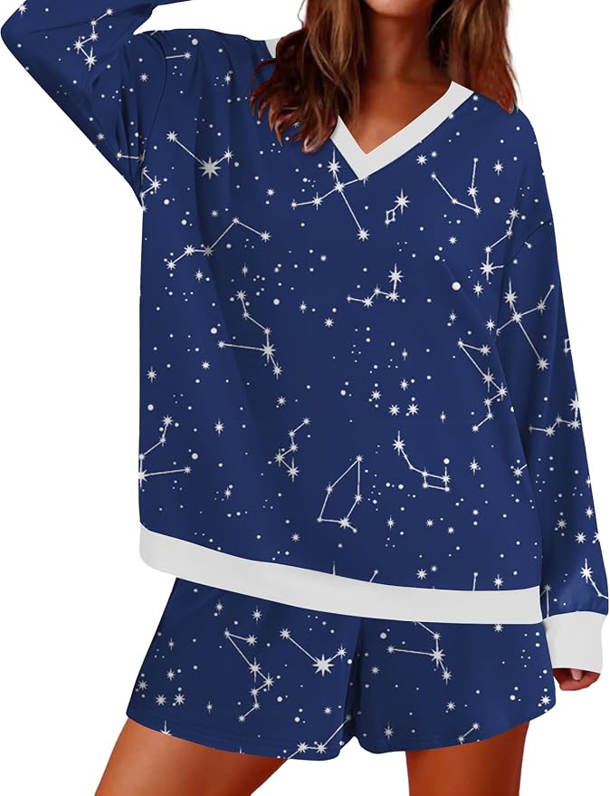 Blue Starry Print