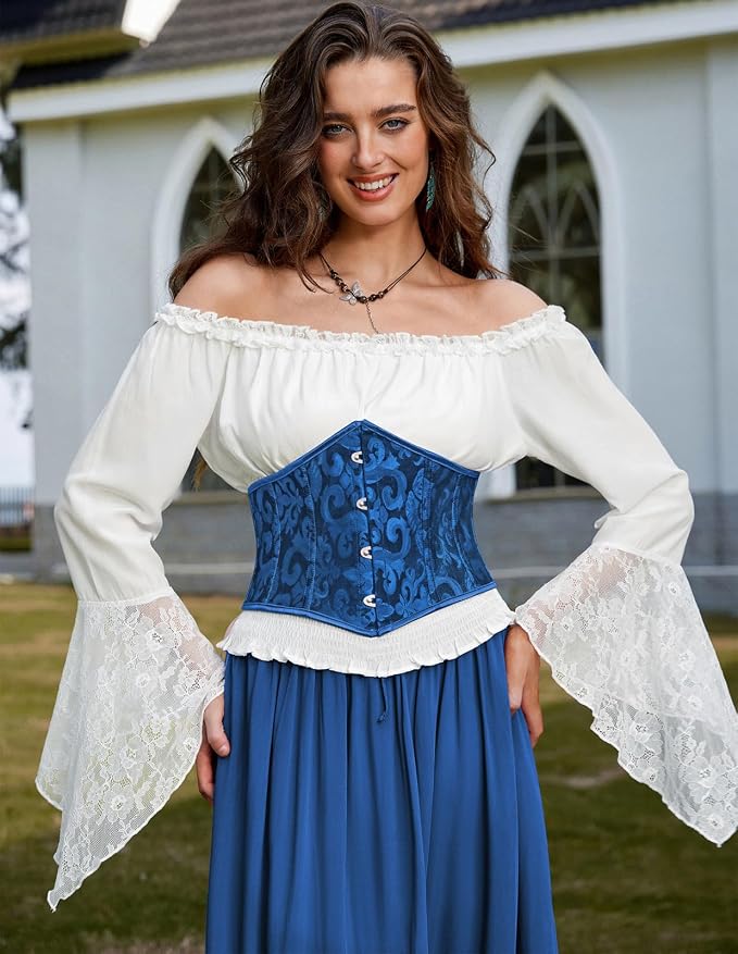Blue Jacquard