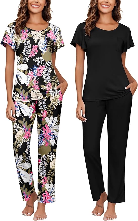 Black Floral+black