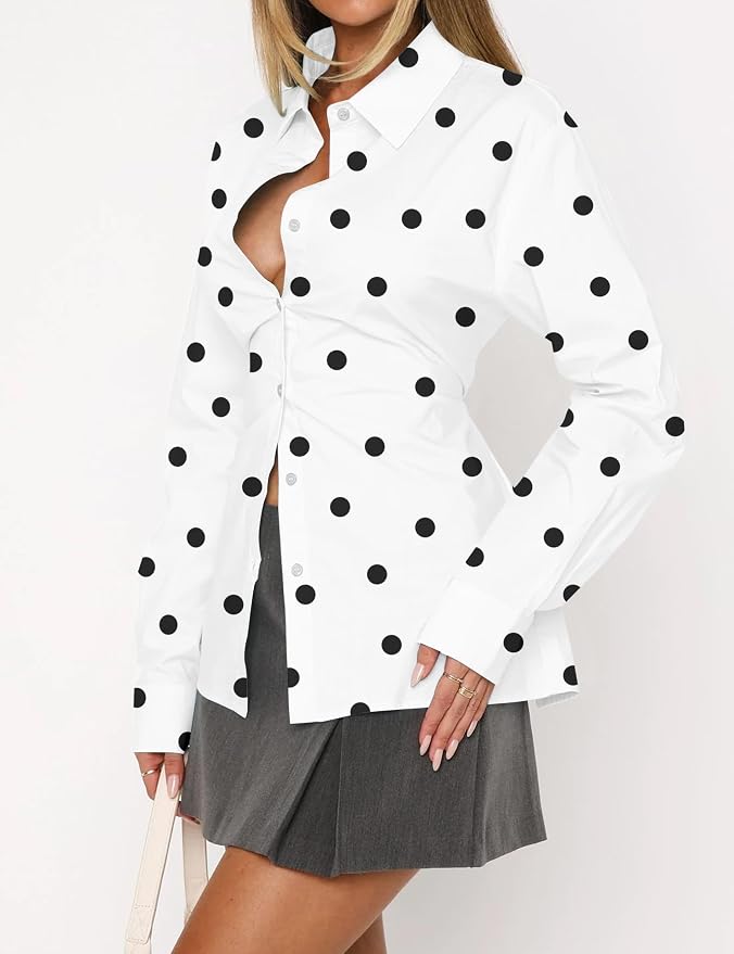 Polka Dot White Black