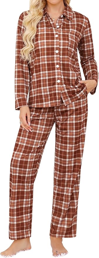 Brown White Plaid